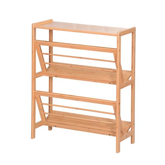2 Tiers Bookcase Wooden Kids Shelves