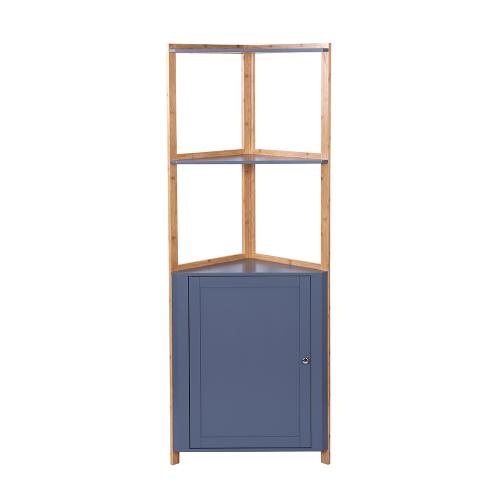 Tall Corner Wood Cabinet