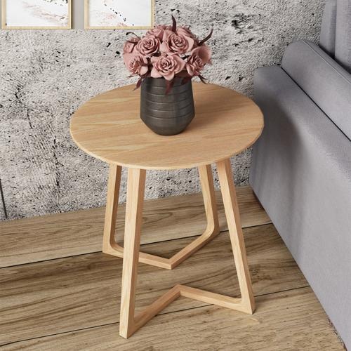 wooden corner tea table for sofa side