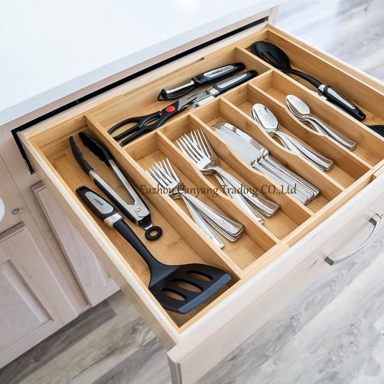 expandable bamboo kitchen drawer department