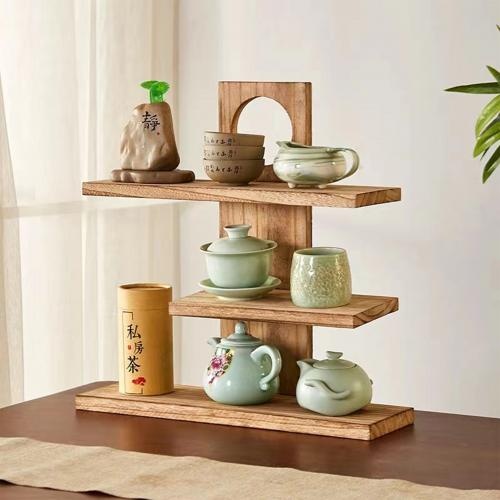 Tabletop Wood Organizer with Drawer